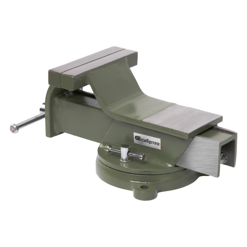 Тиски слесарные, 125 мм, стальные, поворотные Сибртех по ценам производителя в Челябинске с доставкой по всей России