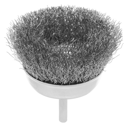 Щетка для дрели, 75 мм, "чашка" со шпилькой, витая проволока Сибртех по ценам производителя в Челябинске с доставкой по всей России
