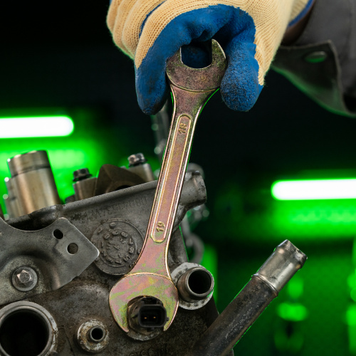 Набор ключей рожковых 6-32 мм, 12 шт, желтый цинк Сибртех по ценам производителя в Челябинске с доставкой по всей России