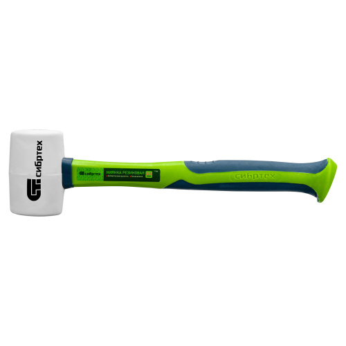 Киянка резиновая, 225 г, белая резина, фибергласовая рукоятка Сибртех по ценам производителя в Челябинске с доставкой по всей России