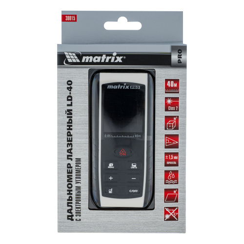 Лазерный дальномер LD-40,40 м,с электронным угломером Matrix по ценам производителя в Челябинске с доставкой по всей России