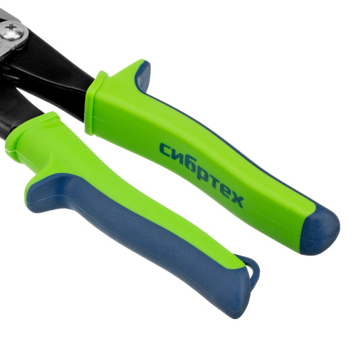 Ножницы по металлу, 250 мм, прямой рез, сталь С55, двухкомпонентные рукоятки СИБРТЕХ по ценам производителя в Челябинске с доставкой по всей России