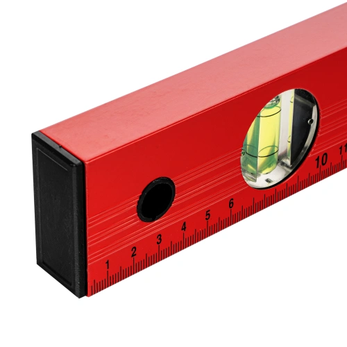 Уровень алюминиевый, 800 мм, 3 глазка, красный, линейка Matrix по ценам производителя в Челябинске с доставкой по всей России