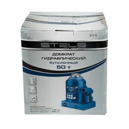 Домкрат гидравлический бутылочный, 50 т, H подъема 236-356 мм Stels по ценам производителя в Челябинске с доставкой по всей России