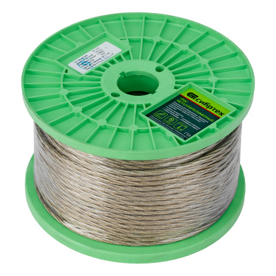 Трос металлополимерный прозрачный ПР-5.0, толщина 4.0 мм, катушка 100 метров Сибртех по ценам производителя в Челябинске с доставкой по всей России