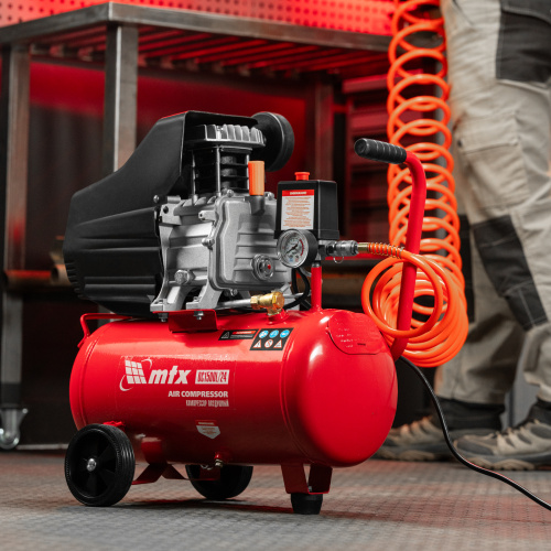 Компрессор воздушный DC1500L/24, 1,5 кВт, 24 л, 210 л/мин MTX по ценам производителя в Челябинске с доставкой по всей России