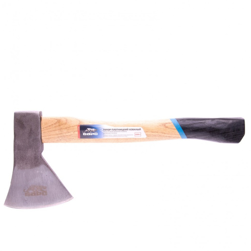 Топор плотницкий, кованый, деревянная рукоятка, 1000 г, пескоструйное покрытие полотна Барс по ценам производителя в Челябинске с доставкой по всей России