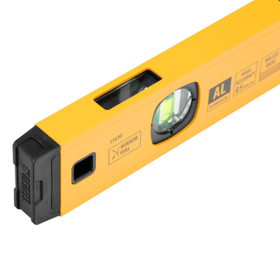 Уровень алюминиевый, магнит., фрезерованный, 3 глазка (1 зеркал.) 0,5 мм/м, 400 мм Denzel по ценам производителя в Челябинске с доставкой по всей России