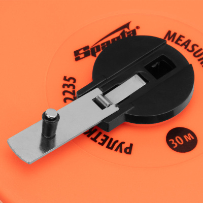 Рулетка геодезическая, 30 м х 12,5 мм, лента ПВХ, закрытый круглый корпус Sparta по ценам производителя в Челябинске с доставкой по всей России