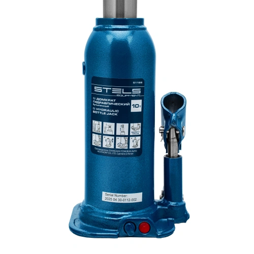 Домкрат гидравлический бутылочный, 10 т, h подъема 222-447 мм Stels по ценам производителя в Челябинске с доставкой по всей России