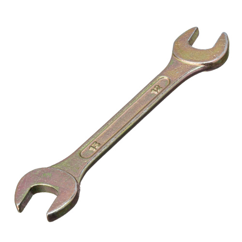 Ключ рожковый, 12 х 13 мм, желтый цинк Сибртех по ценам производителя в Челябинске с доставкой по всей России