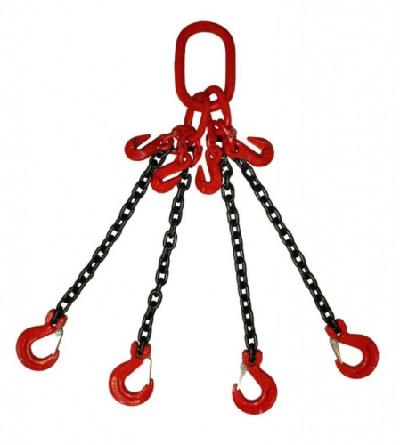 Строп цепной TOR 4СЦ г/п 6,7 т 7,0 м с укорачивающими крюками по ценам производителя в Челябинске с доставкой по всей России