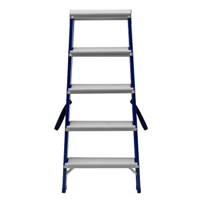 Стремянка двусторонняя 5 ступеней, стальная, Сибртех по ценам производителя в Челябинске с доставкой по всей России