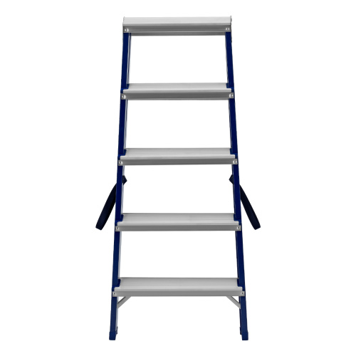 Стремянка двусторонняя 5 ступеней, стальная, Сибртех по ценам производителя в Челябинске с доставкой по всей России