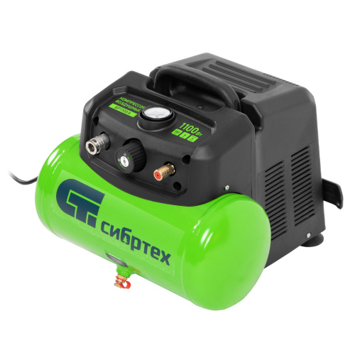 Компрессор воздушный безмаслянный BL 1100/6 1100Вт, ресивер 6 литров, 180 л/мин Сибртех по ценам производителя в Челябинске с доставкой по всей России