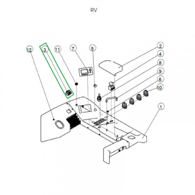 Переключатель стояночного тормоза для ричтрака RV (24V) по ценам производителя в Челябинске с доставкой по всей России