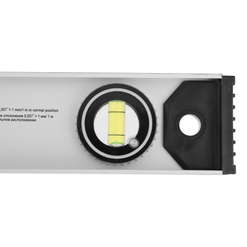 Уровень алюминиевый "Рельс", 1000 мм, 3 глазка (1 поворотный) Matrix по ценам производителя в Челябинске с доставкой по всей России