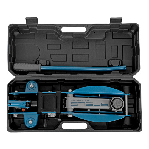 Домкрат гидравлический подкатной с фиксатором, 2.5 т, Safety Pin, 140-385 мм, в кейсе Stels по ценам производителя в Челябинске с доставкой по всей России