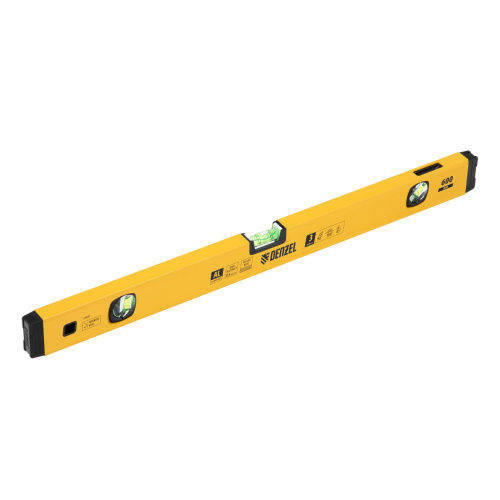 Уровень алюминиевый, магнит, фрезерованный, 3 глазка (1 зеркал.) 0,5 мм/м, 600 мм Denzel по ценам производителя в Челябинске с доставкой по всей России