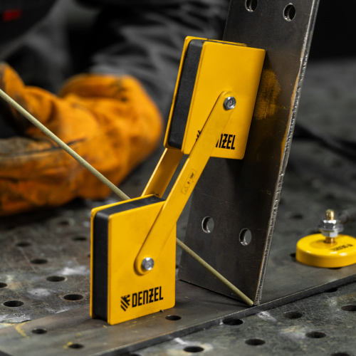 Фиксатор магнитный регулируемый для сварочных работ усилие 50 LB Denzel по ценам производителя в Челябинске с доставкой по всей России