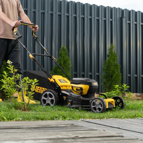 Газонокосилка аккумуляторная бесщет. DLM-460, 460 мм, травосб. 65 л., Li-Ion, 40 В Denzel по ценам производителя в Челябинске с доставкой по всей России