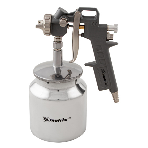 Набор пневмоинструмента, 5 предметов, быстросъемное соединение, краскораспылитель с нижним бачком Matrix по ценам производителя в Челябинске с доставкой по всей России