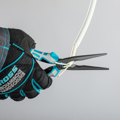 Длинногубцы прямые 205 мм, трехкомпонентные рукоятки Gross по ценам производителя в Челябинске с доставкой по всей России