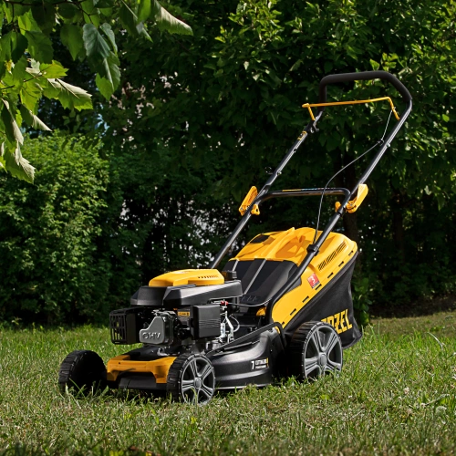 Газонокосилка бензиновая GLD-460, 146 куб.см, ширина 46 см, ручная, 7 уровней, травосборник 50 л Denzel по ценам производителя в Челябинске с доставкой по всей России