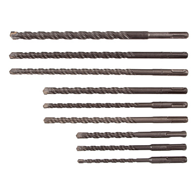 Набор буров по бетону, 6-8-10 х 160, 8-10-12 х 210, 10-12-14 х 260 мм, зубила 4 шт, SDS Plus Matrix по ценам производителя в Челябинске с доставкой по всей России