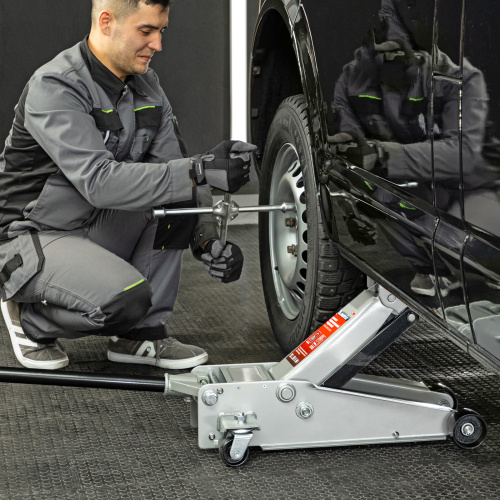 Домкрат гидравлический подкатной профессиональный, быстрый подъем, 3 т, 130-465 мм. Quick Matrix по ценам производителя в Челябинске с доставкой по всей России