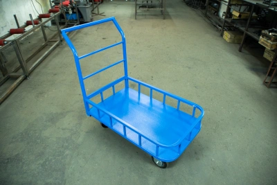 Тележка платформенная TOR ТП-МБ (600х1000) с бортами (колеса 160 мм) по ценам производителя в Челябинске с доставкой по всей России