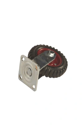 Колесо большегрузное поворотное PS 160 мм резина с протектором (F) по ценам производителя в Челябинске с доставкой по всей России