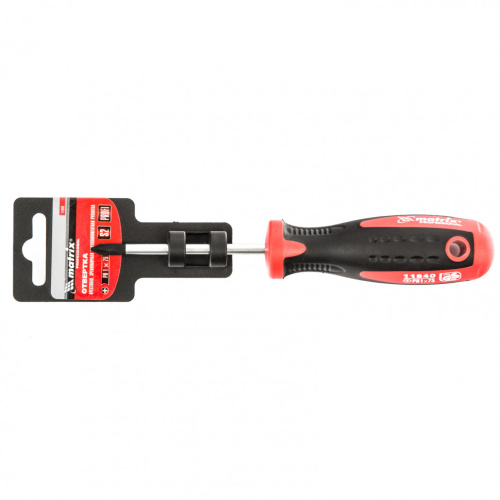 Отвертка Profi, PH1 х 75 мм, S2, двухкомпонентная рукоятка Matrix по ценам производителя в Челябинске с доставкой по всей России