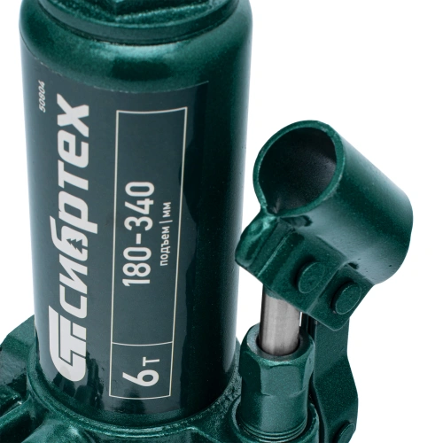 Домкрат гидравлический бутылочный, 6 т, 180-340 мм Сибртех по ценам производителя в Челябинске с доставкой по всей России