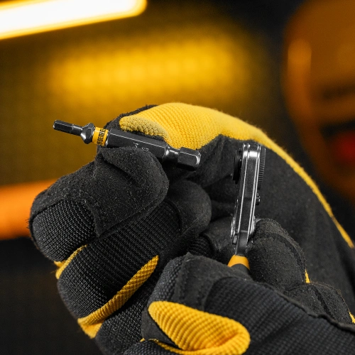 Ключ-трещотка для бит 1/4", 52 зуба, CrMo, адаптер для торцевых головок Denzel по ценам производителя в Челябинске с доставкой по всей России