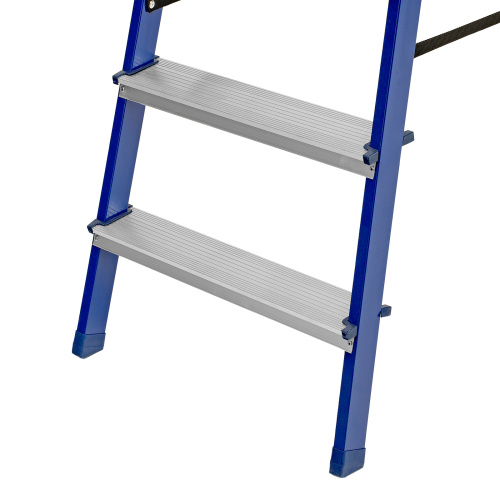 Стремянка, 9 ступеней, стальной профиль, алюминиевые ступени Сибртех по ценам производителя в Челябинске с доставкой по всей России