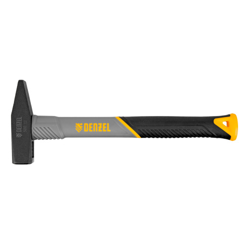 Молоток слесарный, 500 г, кованый, фибергласовая рукоятка c TPR покрытием Denzel по ценам производителя в Челябинске с доставкой по всей России