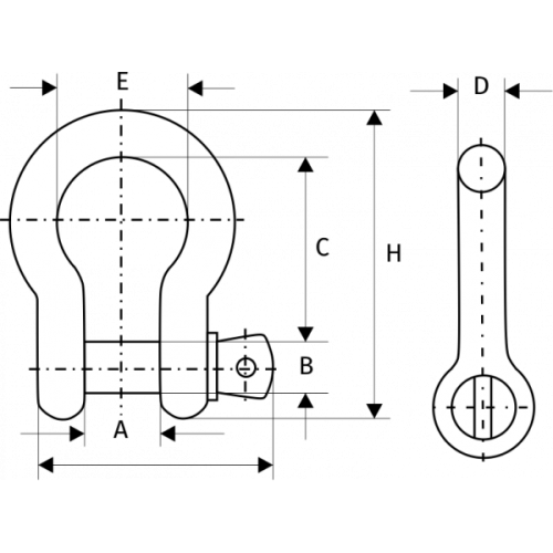 Скоба винтовая омегообразная. G209 0,5 т, размер 1/4 по ценам производителя в Челябинске с доставкой по всей России