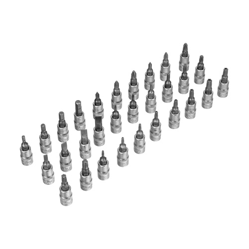 Набор инструментов, 1/2", 3/8", 1/4", пластиковый кейс 215 предм. Сибртех по ценам производителя в Челябинске с доставкой по всей России