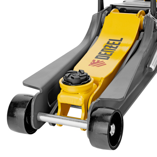 Домкрат гидравлический подкатной с фиксатором, 2,5 т, 85-385 мм Denzel по ценам производителя в Челябинске с доставкой по всей России