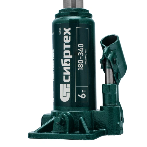 Домкрат гидравлический бутылочный, 6 т, 180-340 мм Сибртех по ценам производителя в Челябинске с доставкой по всей России