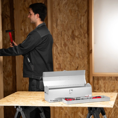 Ящик для инструмента, 484 х 154 х 165 мм, металлический Matrix по ценам производителя в Челябинске с доставкой по всей России