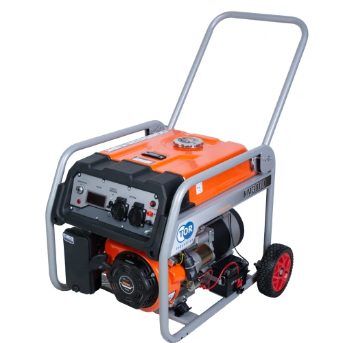 Генератор бензиновый 2,5 кВт 220В 16 л с электростартером и колесами TOR KM3800H по ценам производителя в Челябинске с доставкой по всей России