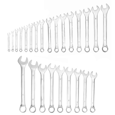 Набор ключей комбинированных, 6-32 мм, 25 шт, CrV, матовый хром Matrix по ценам производителя в Челябинске с доставкой по всей России