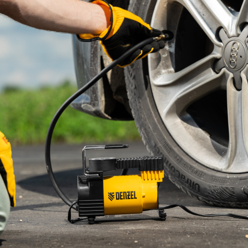 Компрессор автомобильный DС-20,12 В, 7 атм, 35 л/мин Denzel по ценам производителя в Челябинске с доставкой по всей России