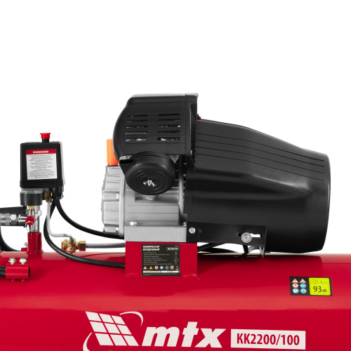 Компрессор воздушный КК-2200/100, 2,2 кВт, 350 л/мин, 100 л, прямой привод, масляный MTX по ценам производителя в Челябинске с доставкой по всей России