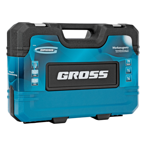 Набор инструментов, 1/4", 1/2", CrV, 120 зубьев, 78 предметов Gross по ценам производителя в Челябинске с доставкой по всей России