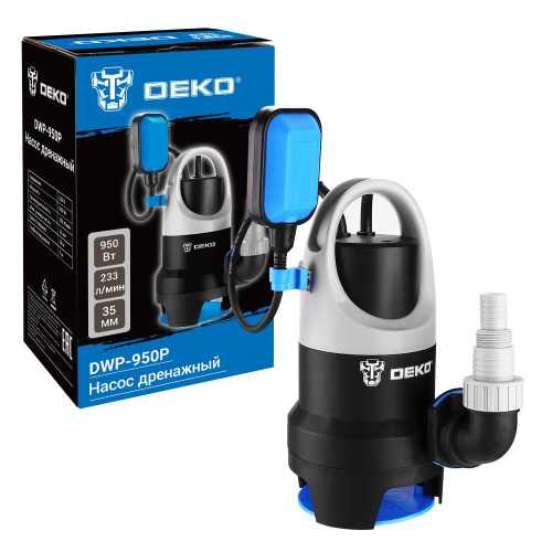 Насос дренажный DEKO DWP-950P (грязевая, поплавок, 220В, 950Вт, пластик) по ценам производителя в Челябинске с доставкой по всей России