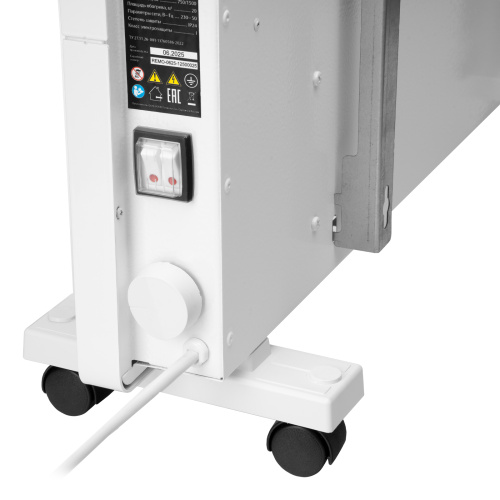 Конвектор электрический КМ-1500.2, 230 В, 1500 Вт, X-образный нагреватель, колеса, термостат MTX по ценам производителя в Челябинске с доставкой по всей России