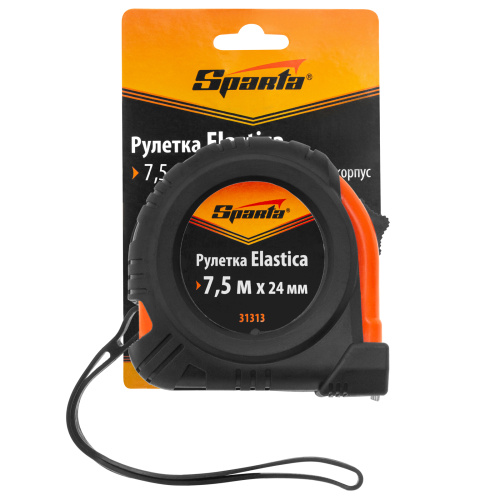 Рулетка Elastica,7,5 м х 24 мм,обрезиненный корпус Sparta по ценам производителя в Челябинске с доставкой по всей России